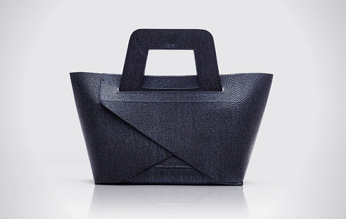 Embossed Stingray Indigo