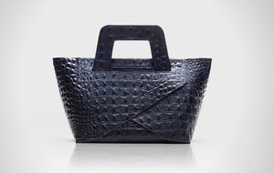 Embossed Croc Midnight