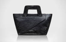 Pony Hair Black with Black Embossed Croc